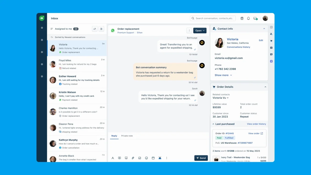 FreshDesk Omnichannel Communication Software