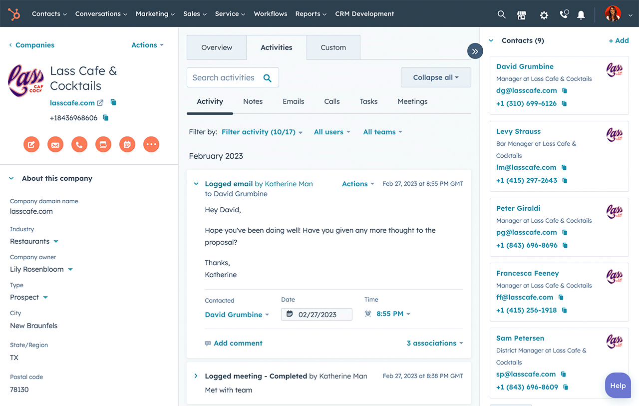 HubSpot CRM for Small Businesses