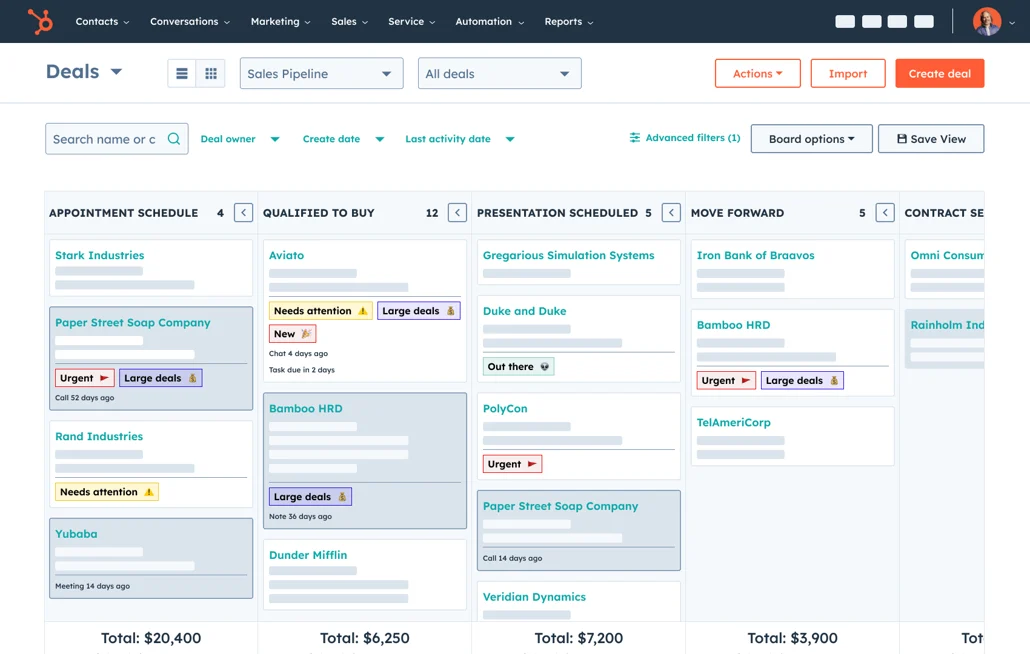 HubSpot Sales Hub Sales Tracking Software