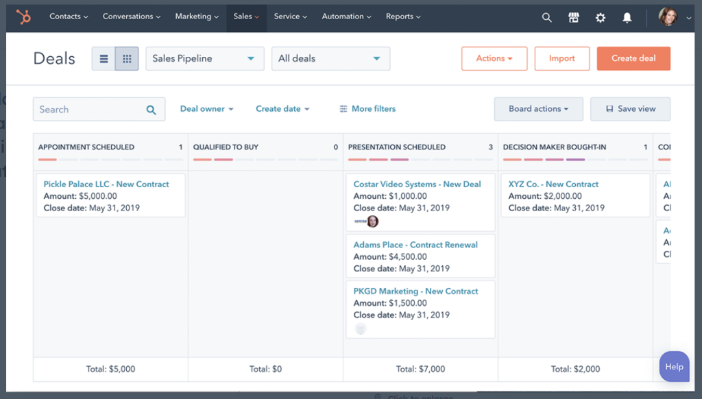 HubSpot CRM Software