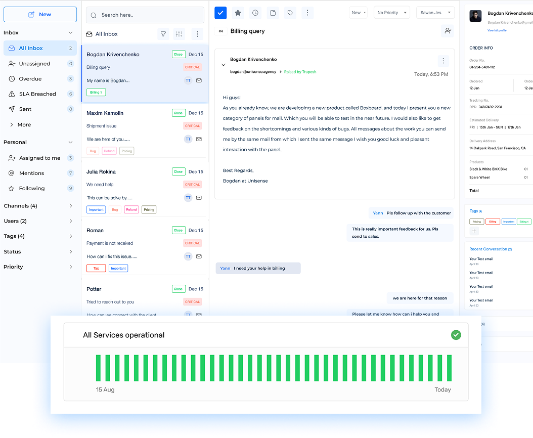 IT Ticketing System Dashboard 1
