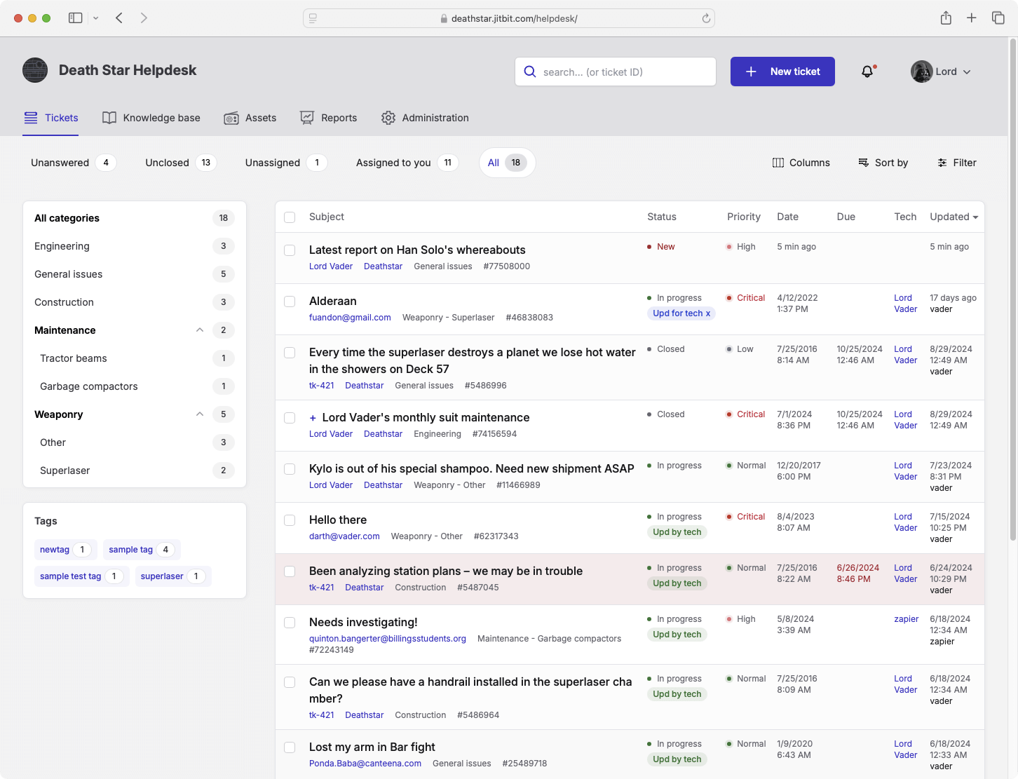 Jitbit Trouble Ticketing System