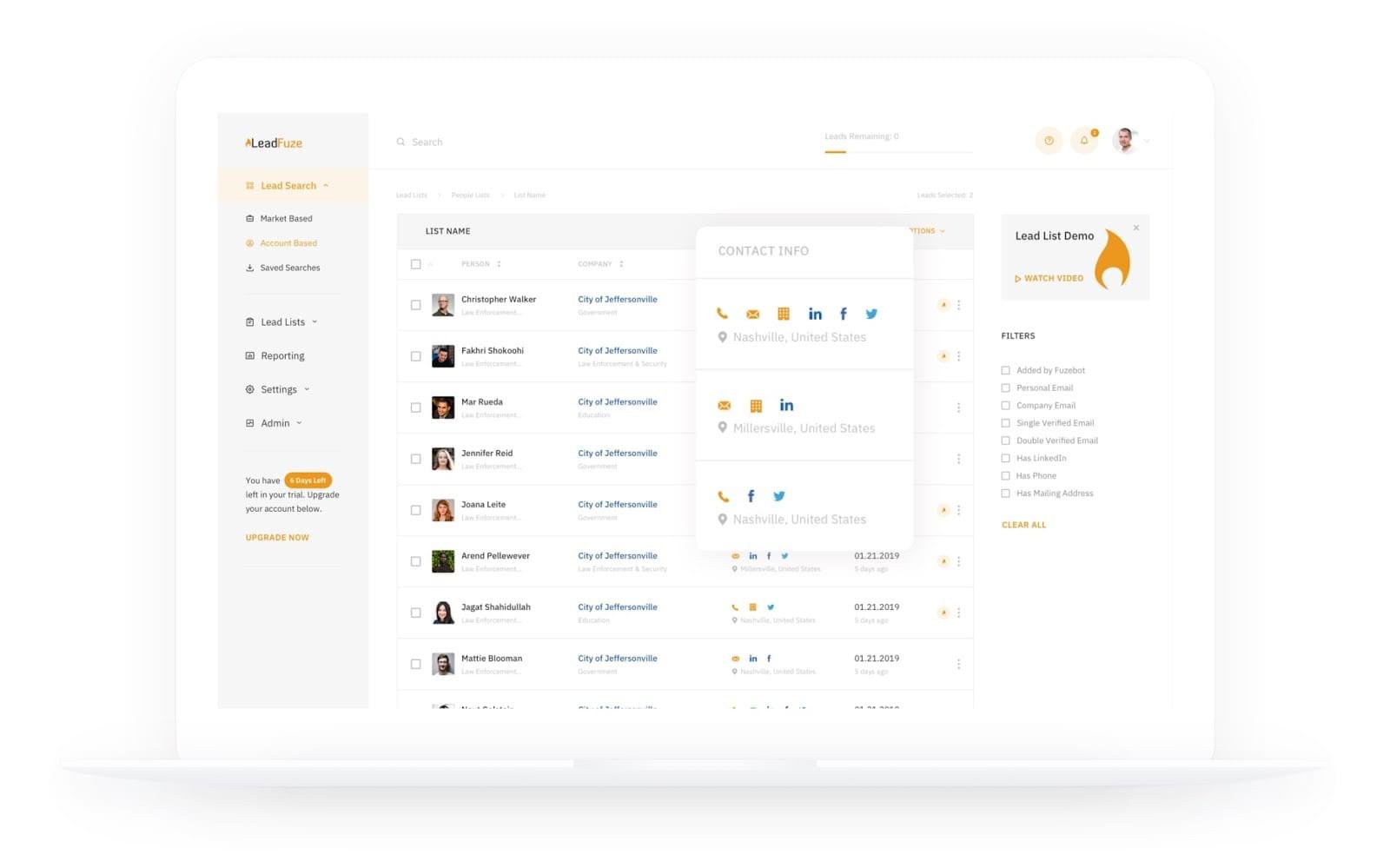 LeadFuze Lead Generation Tool