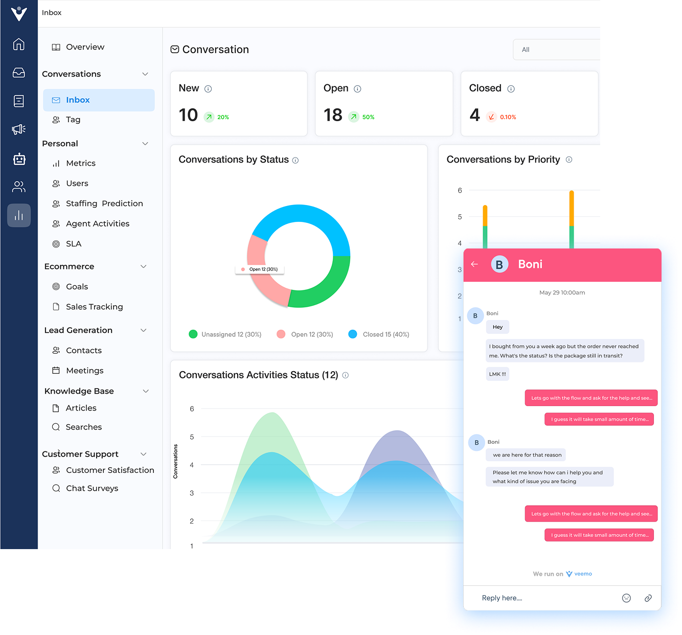 Live Chat Software For Small Business Small Businesses Dashboard 2