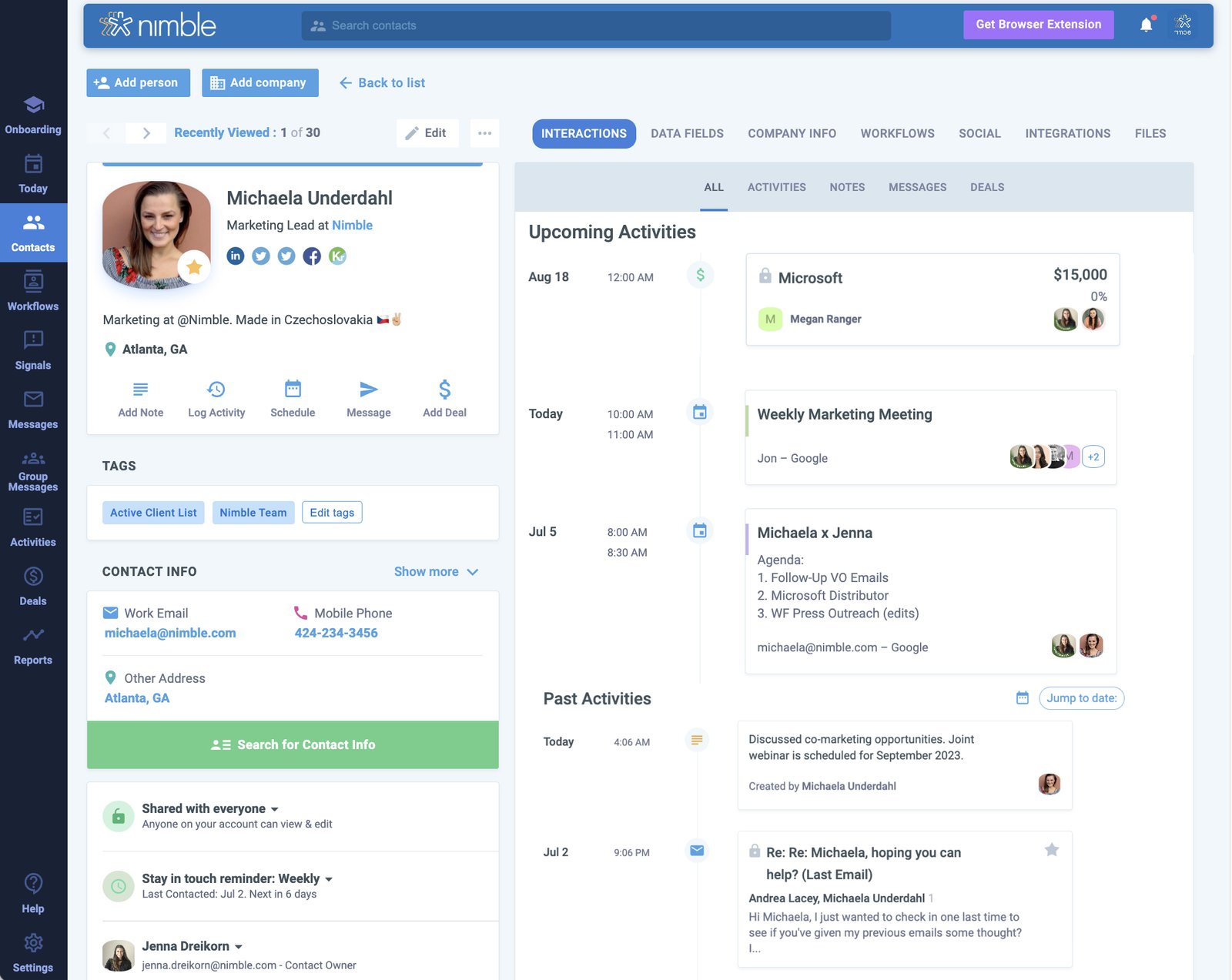 Nimble B2B Sales Tools