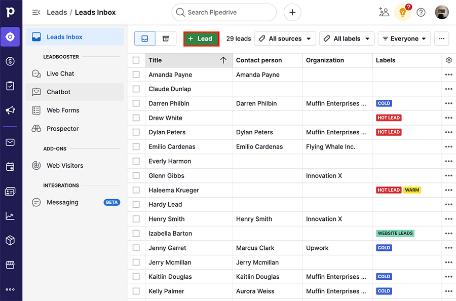 PipeDrive Lead Capture Software