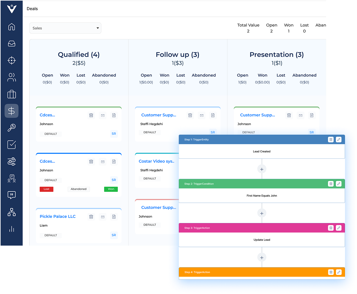 Sales CRM Sales CRM Software Sales Management CRM Dashboard 1