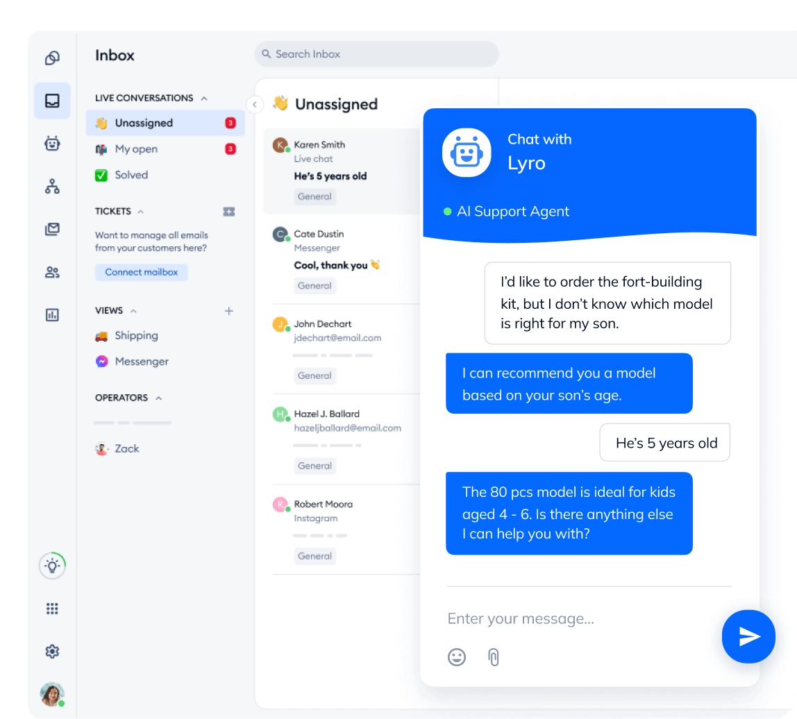 Tidio AI Customer Service Software