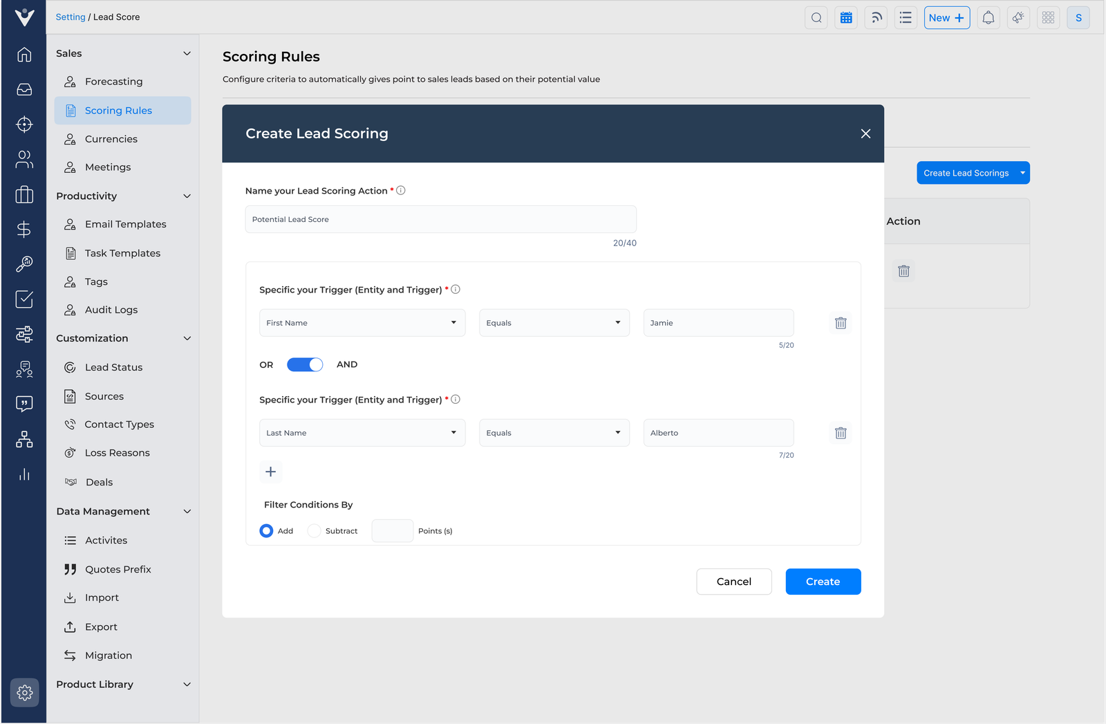 Veemo Sales Lead Score Veemo Sales Lead Score
