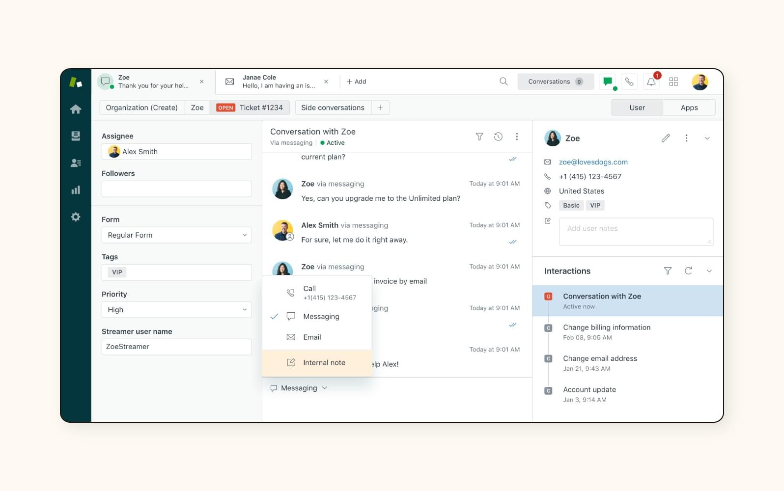 Zendesk Omnichannel Communication Software