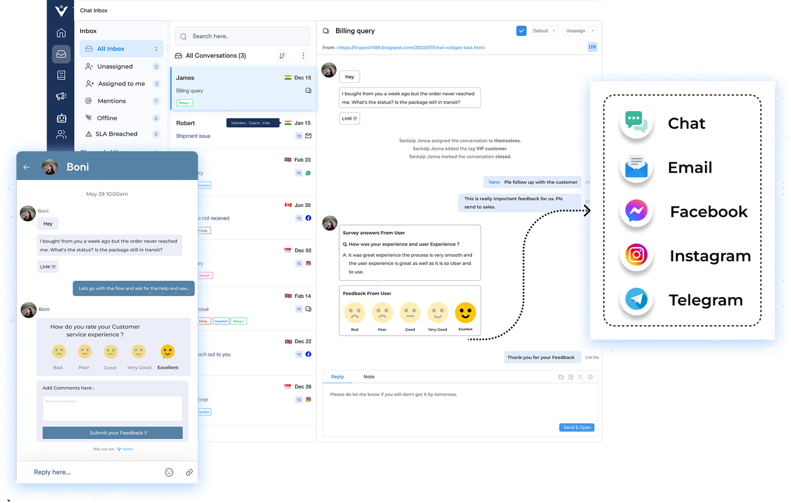 Enterprise Live Chat Software Dashboard1