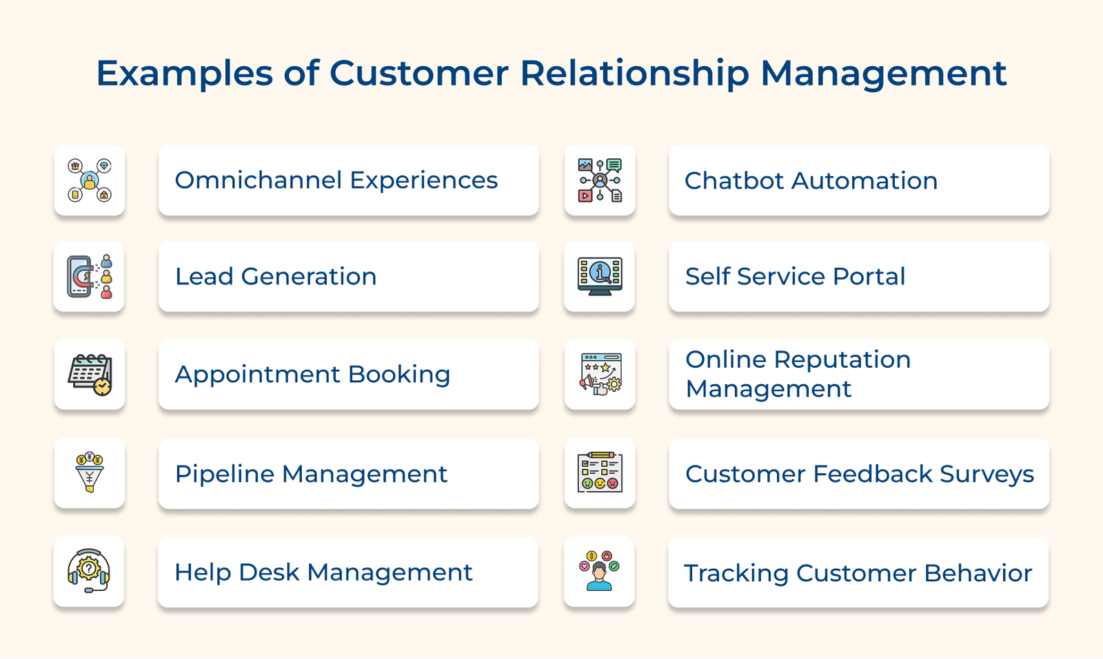 Examples of customer relationship management