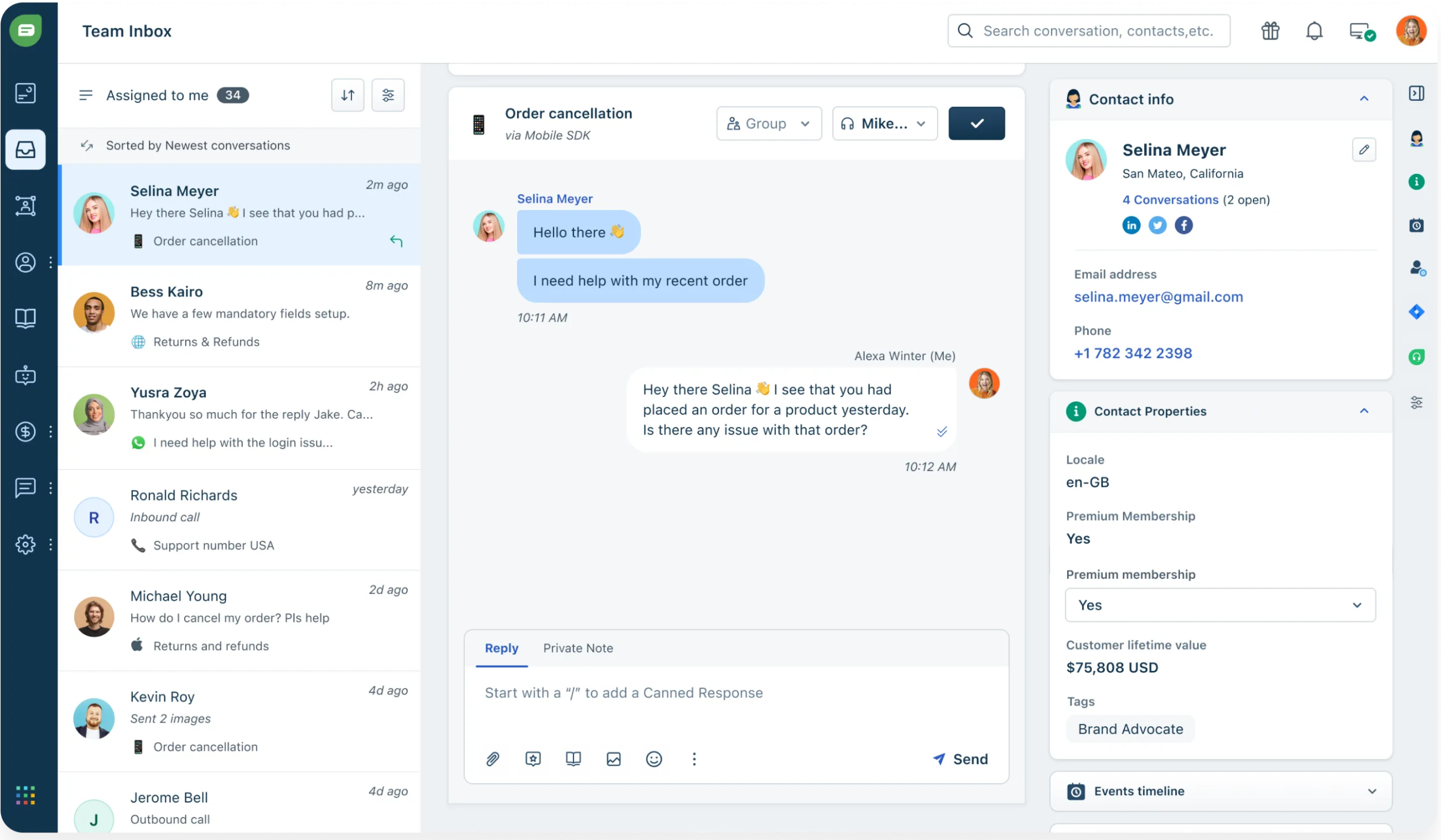 Freshchat Customer Engagement Software