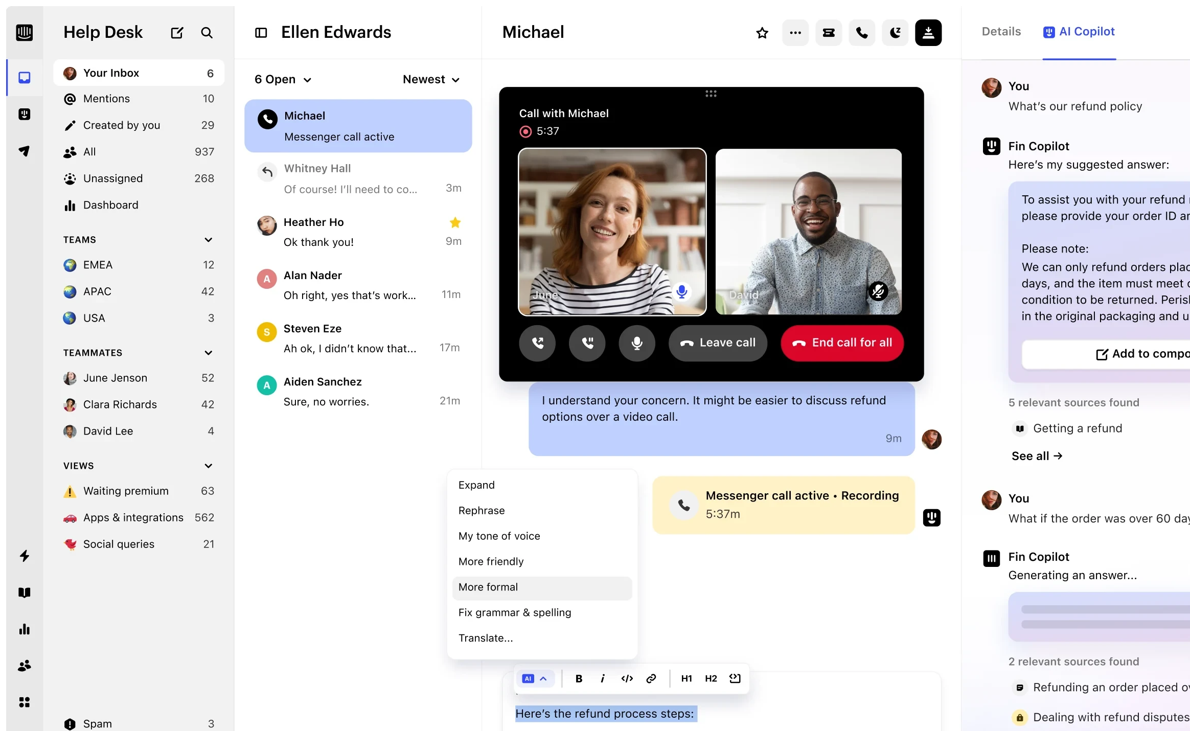 Intercom Customer Engagement Software