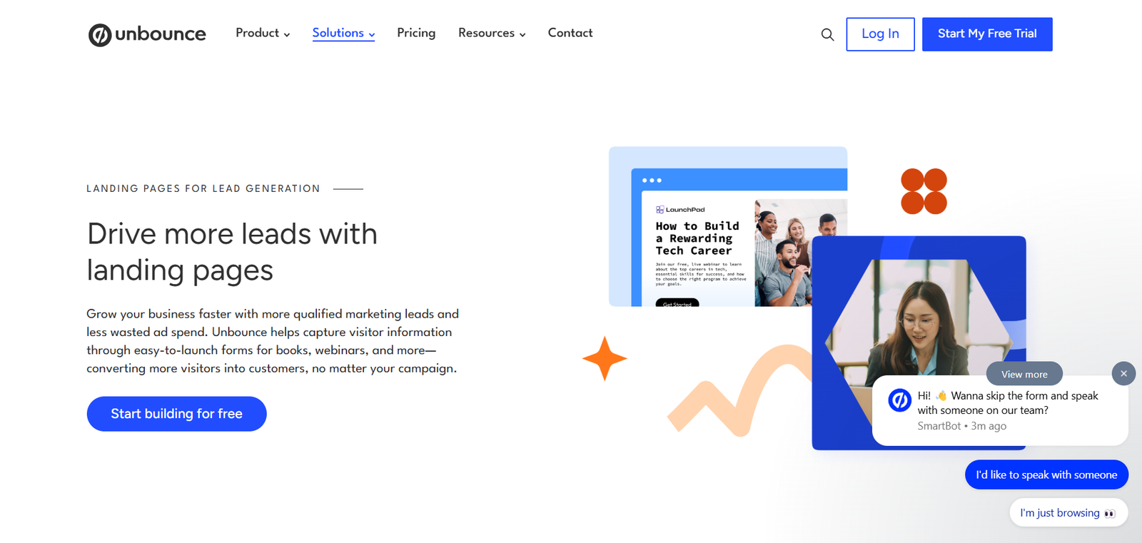 Unbounce Lead Generation Tool