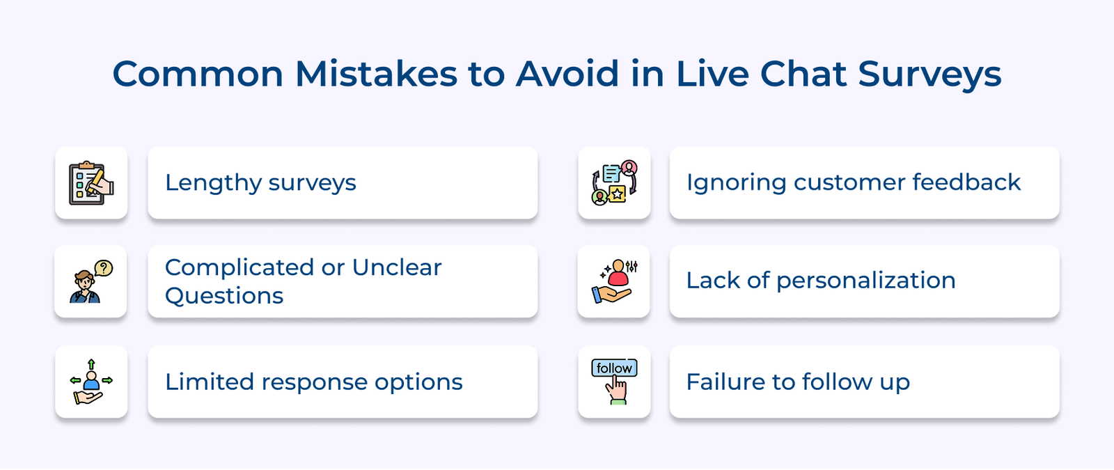 Common Mistakes to Avoid in Live Chat Surveys