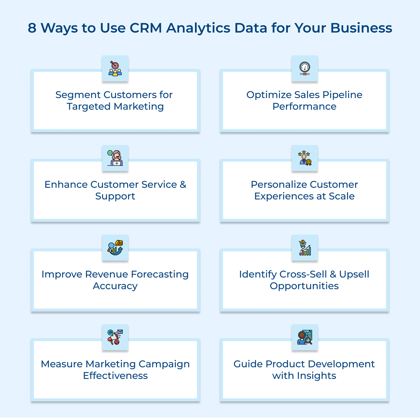 8 Ways to Use CRM Analytics Data for Your Business 8 Ways to Use CRM Analytics Data for Your Business