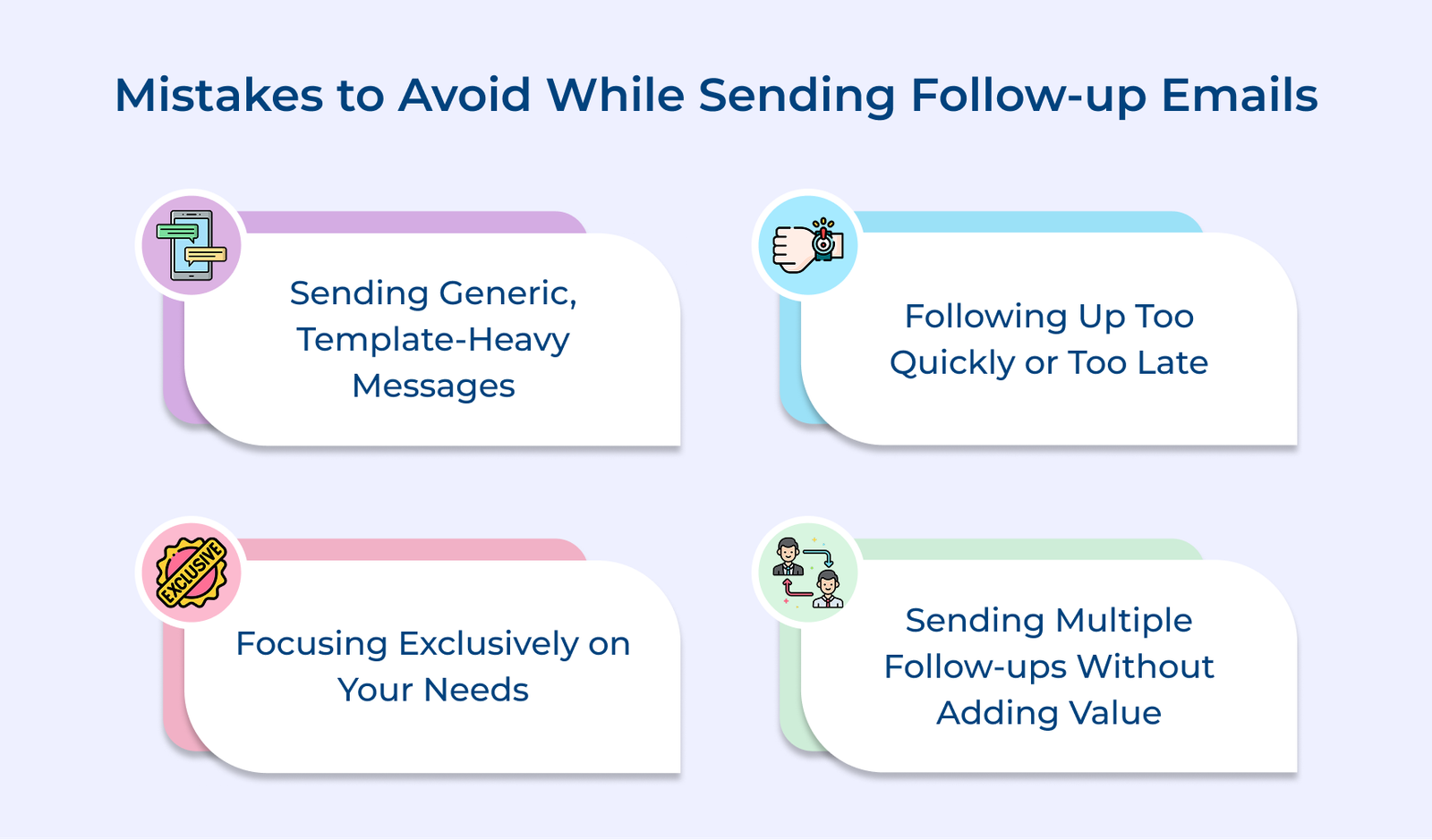 Mistakes to Avoid While Sending Follow-up Emails Mistakes to Avoid While Sending Follow-up Emails