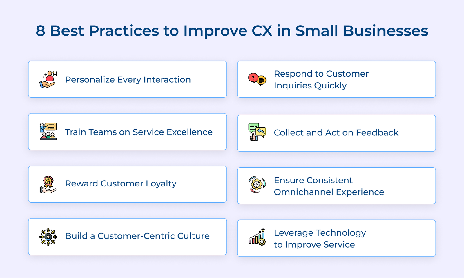 8 Best Practices To Improve CX In Small Businesses 8 Best Practices To Improve CX In Small Businesses