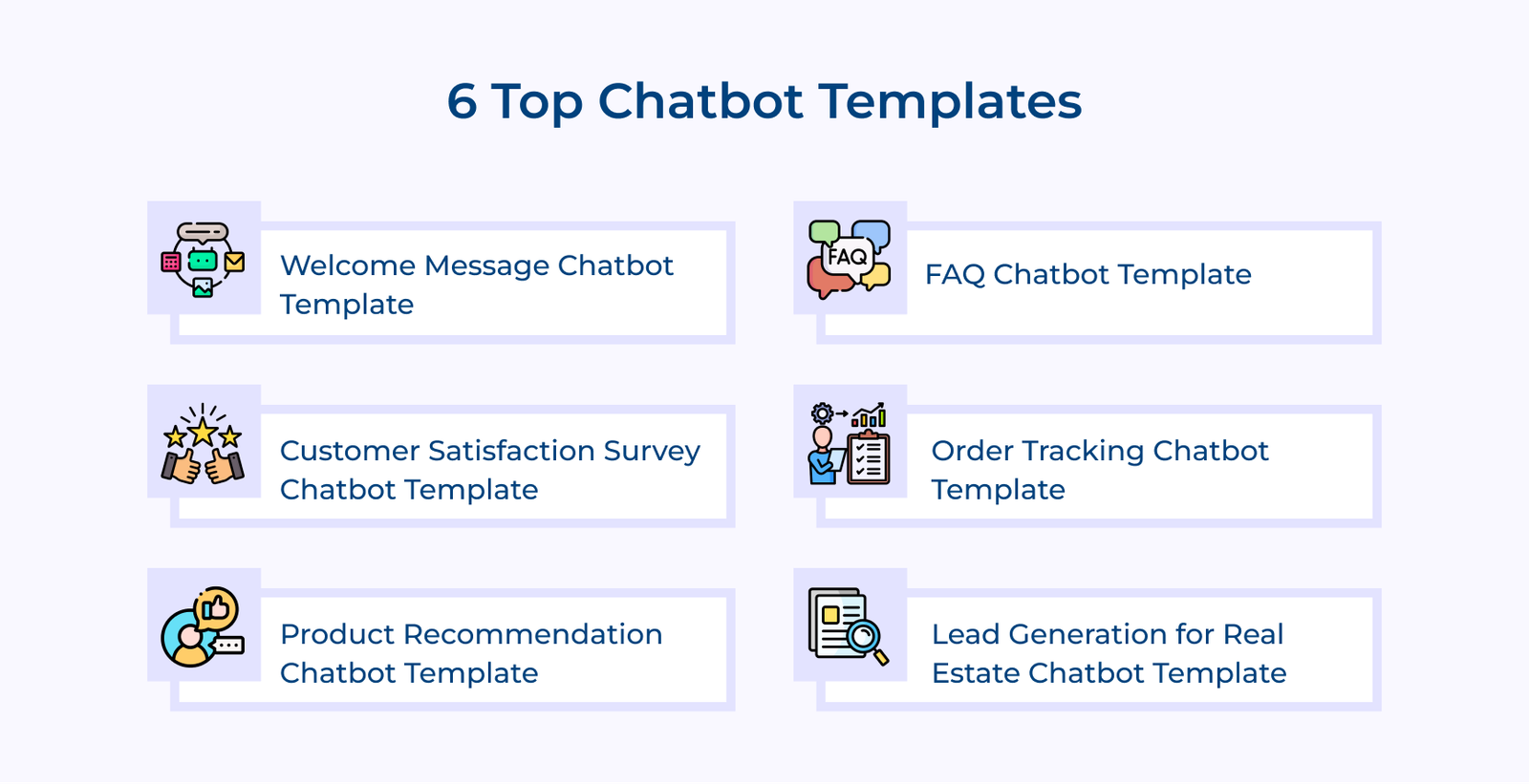 6 Top Chatbot Templates 6 Top Chatbot Templates