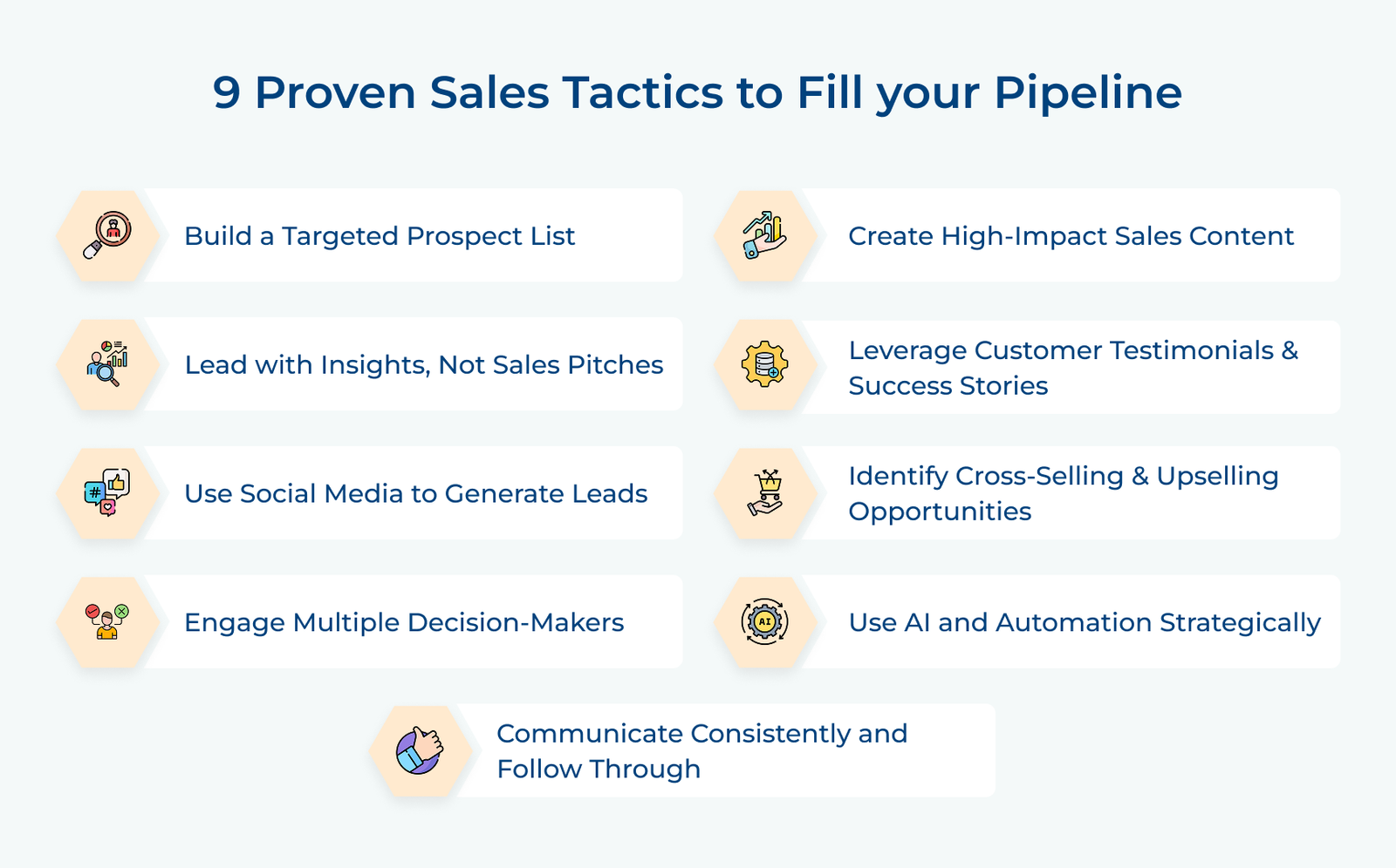 9 Proven Sales Tactics to Fill your Pipeline 9 Proven Sales Tactics to Fill your Pipeline