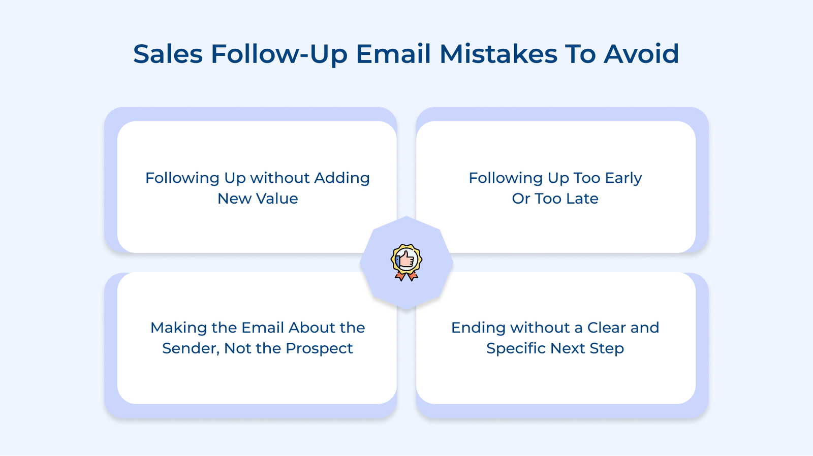 Sales Follow-Up Email Mistakes to Avoid Sales Follow-Up Email Mistakes to Avoid